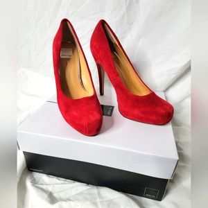 Never worn red suede Dolce Vita pumps